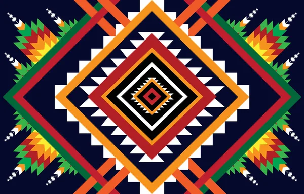 Ornement Vectoriel Tribal Modèle Africain Sans Couture Tapis Ethnique Avec — Image vectorielle