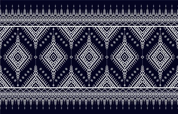 Adorno Vectorial Tribal Patrón Africano Sin Costuras Alfombra Étnica Con — Vector de stock