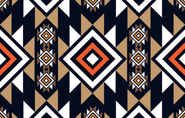 Etnik soyut desenli sanat. Kabilede kusursuz desen, halk nakışı ve Meksika tarzı. Aztek geometrik sanat süsü baskısı. Halı, duvar kağıdı, giysi, ambalaj, kumaş, kapak, tekstil tasarımı