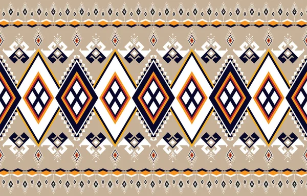 民族抽象图式艺术 无缝图案的部落 民间刺绣 墨西哥风格 阿兹特克几何艺术装饰印刷品 纺织品设计 — 图库矢量图片