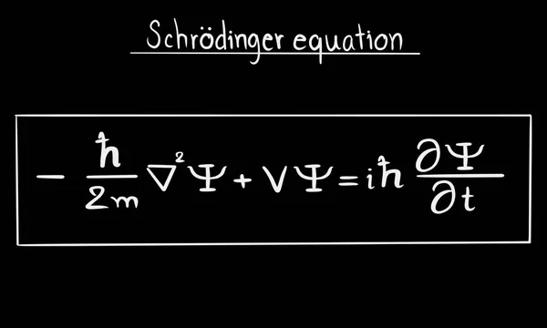 Ecuación Física Para Educación Pizarra — Foto de Stock