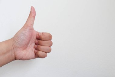 Baş parmaklar yukarı, el hareketleri, soyut, harika. 