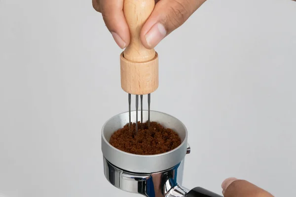 Hand Mash Coffee Bean Coffee Grinder — 图库照片