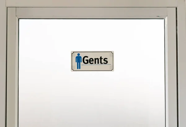 Toiletbord Bevestigd Aan Toiletdeur — Stockfoto