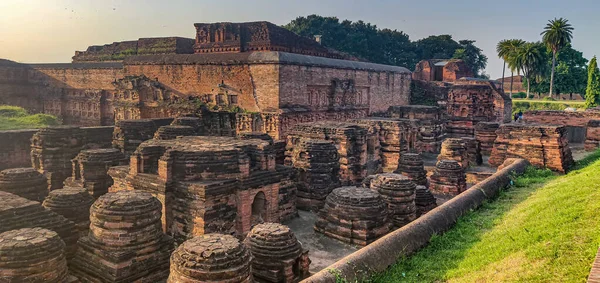 Ruins Nalanda University Patna — Fotografia de Stock
