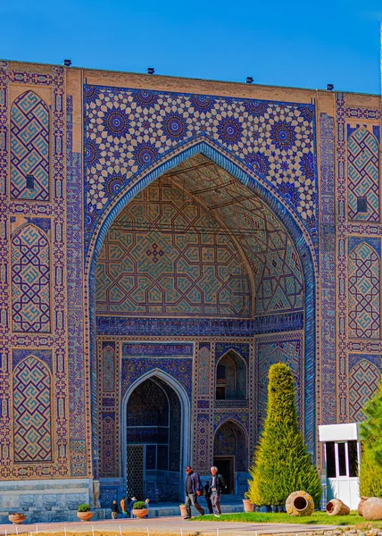 Ulugbek Medressa Samarkandu Uzbekistán — Stock fotografie
