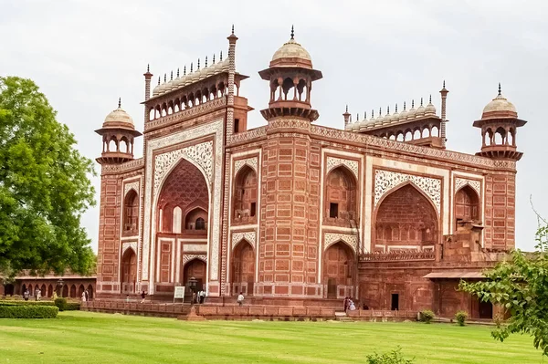 Toegangspoort Van Taj Mahal Vanuit Het Zuiden — Stockfoto
