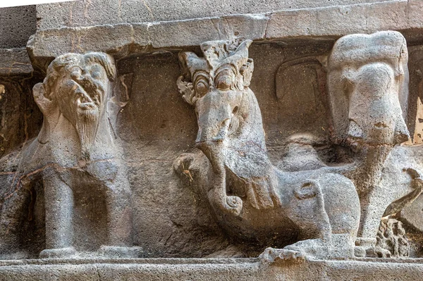 Sculpture Animal Depicted Ellora Temples — Fotografia de Stock