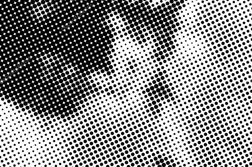 Halftone dots background. Black and white dots halftone pattern.