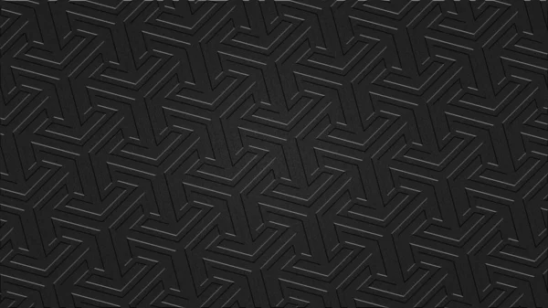 Geometrisches Muster Mit Linien Moderne Umrissmuster Für Pfeile Isometrische Abstrakte — Stockfoto