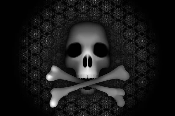 Human Skull Abstract Pattern Human Skull Rendered — Stock Photo, Image