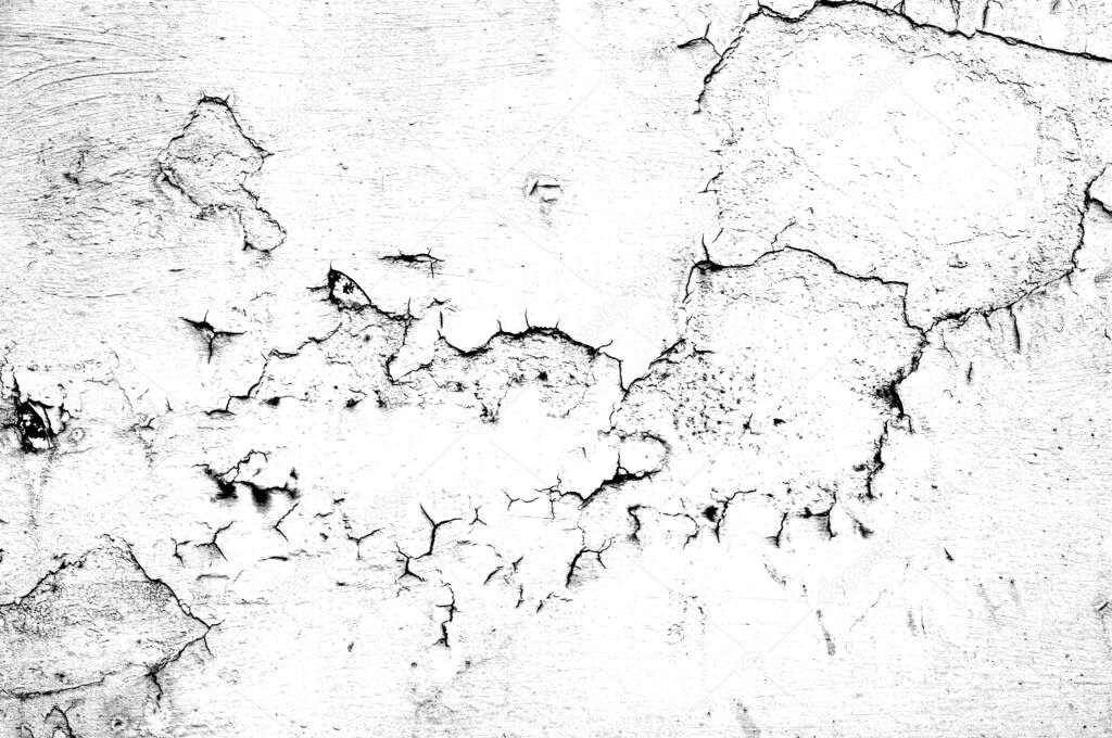 Monochrome rusty iron metal texture. Rusty iron metal bitmap texture. Abstract background with black and white tones.