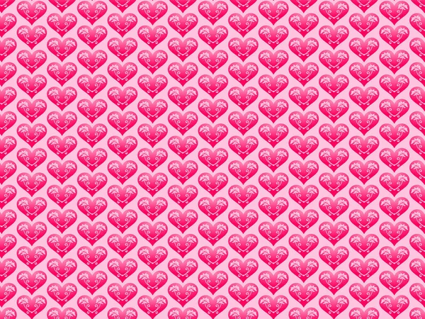 Love background with hearts. Heart pattern. Pink hearts on pinkish background. Can be used for wallpaper, web page background, surface texture, wrapping paper, card.