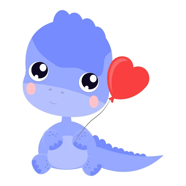 Sevimli hayvan. El çizimi karakterler Vektör dinozor