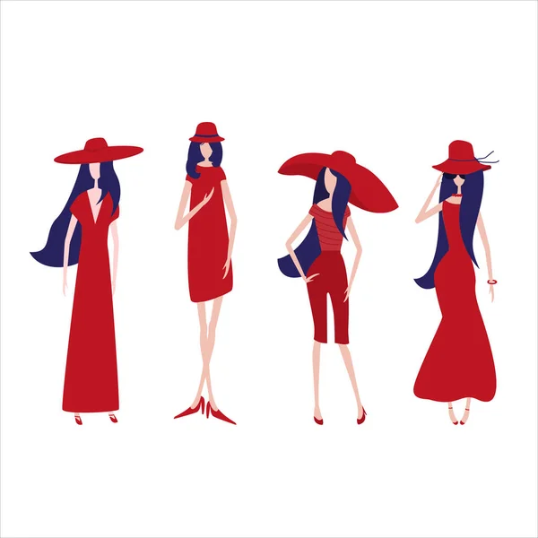 Mutlu kadınlar genç kız minimalizm soyut moda