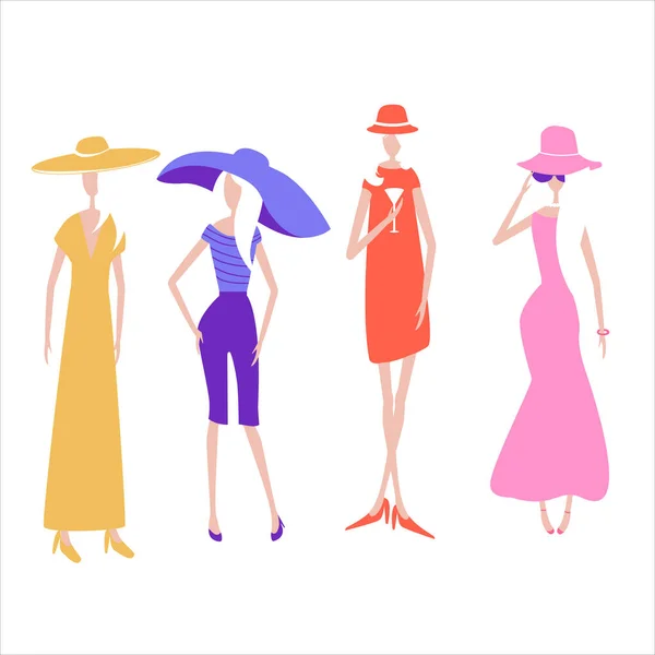 Mutlu kadınlar genç kız minimalizm soyut moda