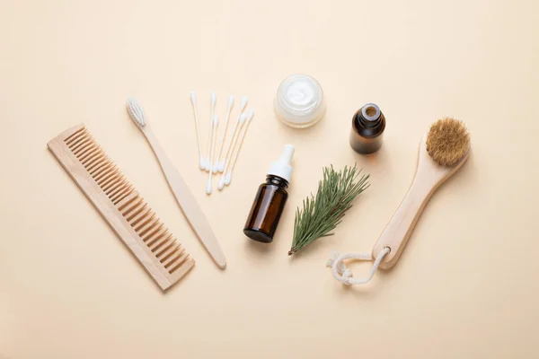 Kosmetiska Produkter För Ansikte Och Kroppsvård Naturligt Koncept För Ekologiska — Stockfoto