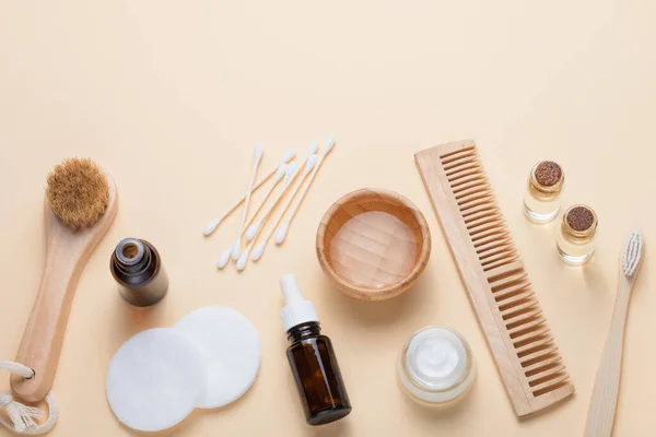 Kosmetiska Produkter För Ansikte Och Kroppsvård Naturligt Koncept För Ekologisk — Stockfoto