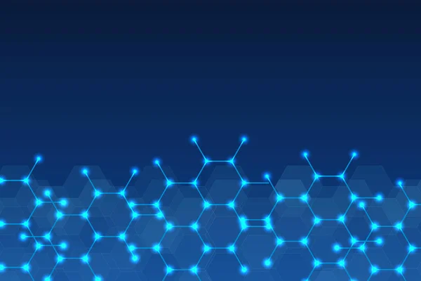 蜂蜜の櫛形のデジタル青の抽象的な背景 — ストック写真