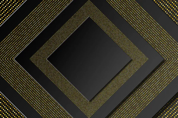 灰色背景上的金点使技术晶片背景 — 图库照片