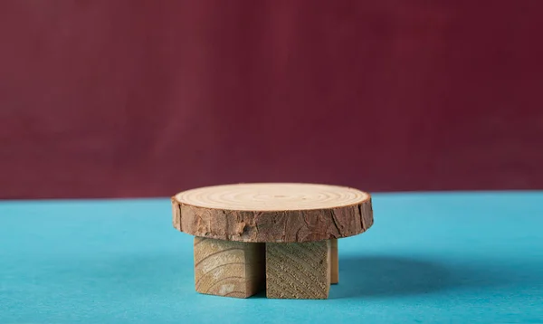 Wooden Dice Podium Space Your Product Mockup — Fotografia de Stock