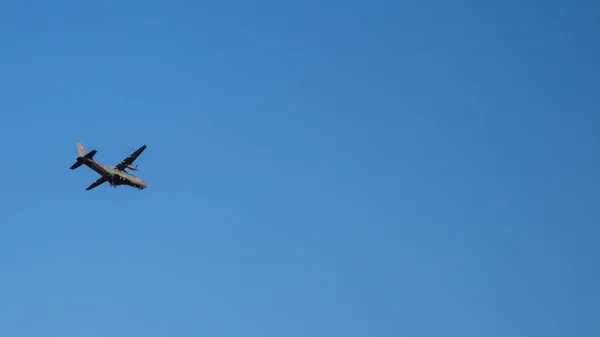 Airplane Flying Sky — Stock Photo, Image