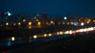 Şehrin soyut bulanık bokeh arkaplanı