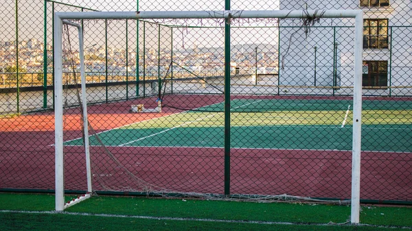 Şehirde Tenis Kortu — Stok fotoğraf