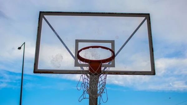 Basketball Hoop Street — Stock Photo, Image