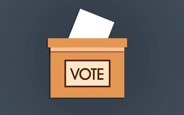 Szavazás Szavazás Vektor Illusztráció — Stock Fotó
