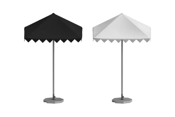 Paraguas Promocional Negro Sombrilla Del Sol Emergente Del Aluminio Para — Foto de Stock