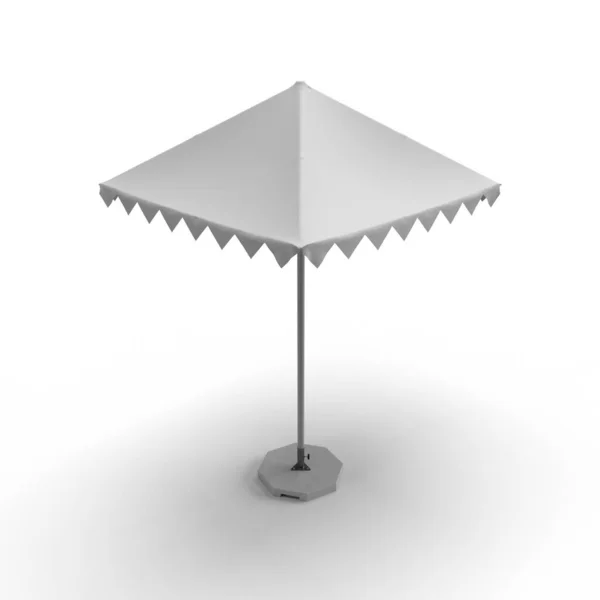 Parapluie Aluminium Promotionnel Noir Sun Parasol Pour Publicité Illustration Rendu — Photo