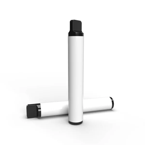 Disposable Vape Pen Text Space Isolated White Background Black Tip —  Fotos de Stock