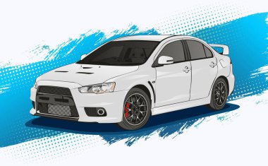 araba sanatı 3d 4x4 vektör şablonu element işareti logo şablonu vektör grafik tasarım çizimi izole 