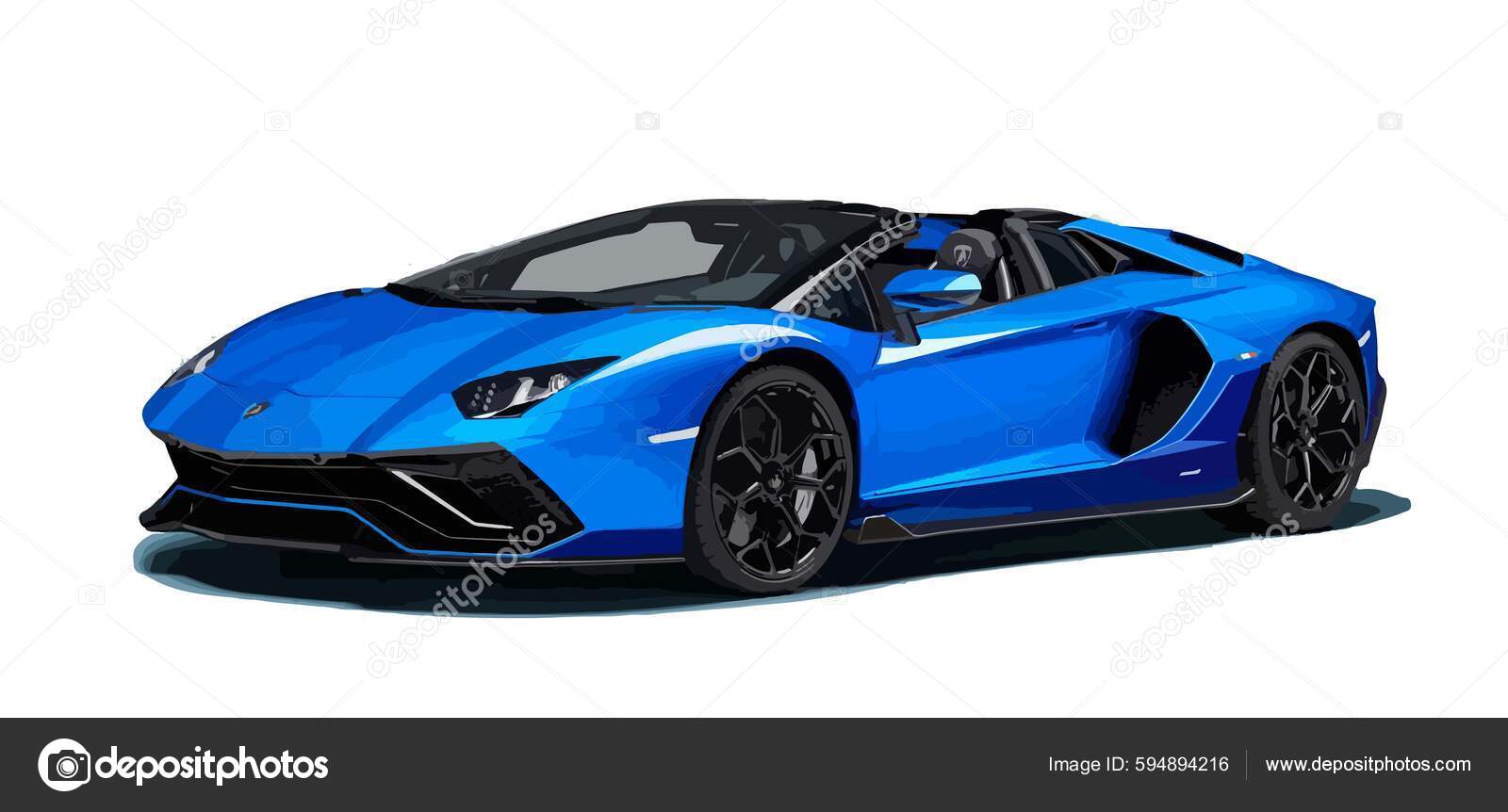 cool car white background