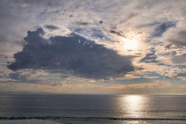 Carpinteria California üzerinde fırtına bulutları