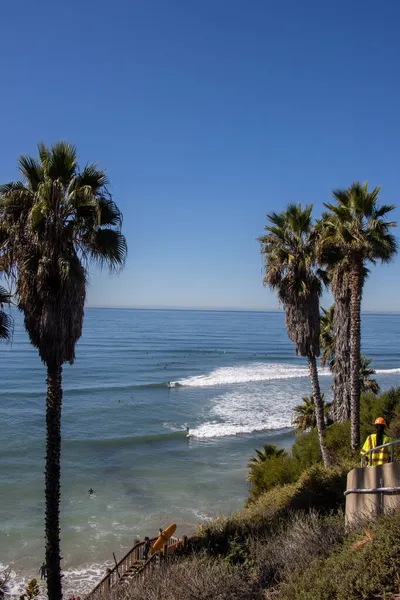 Surfen Bij Swamis San Diego — Stockfoto