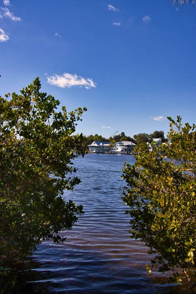 Genießen Sie Einen Sonnigen Wintertag Wasser Eau Gallie Florida — Stockfoto