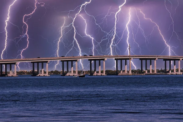 Užívám Slunečný Zimní Den Vody Eau Gallie Florida — Stock fotografie