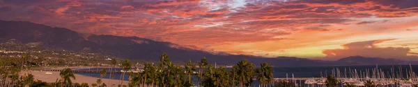 Закат Монтесито Калифорния — стоковое фото