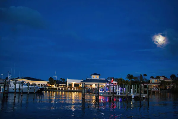 Sfilata Natale Barca Melbourne Florida — Foto Stock