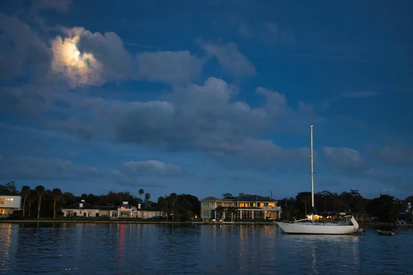 Kerstboot Parade Melbourne Florida — Stockfoto