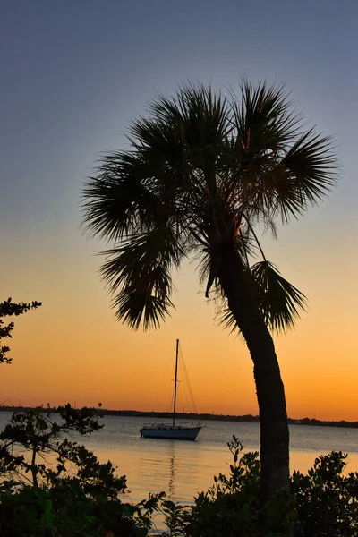 Vistas Sobre Río Indio Vía Navegable Interior Florida Indialántica — Foto de Stock