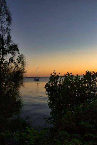 Uitzicht Indische Rivier Inland Waterway Indialantic Florida — Stockfoto