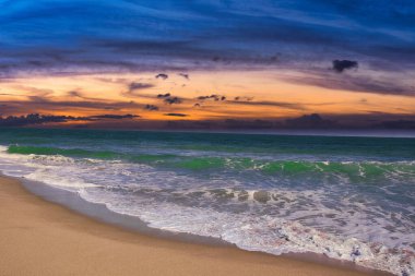 Sebastian Inlet Eyalet Parkı Florida 'daki İspanyol Evi' nde terk edilmiş plajlar.