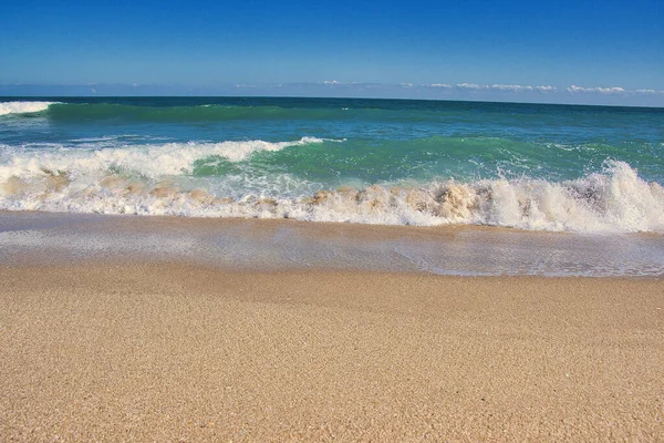 Sebastian Inlet Eyalet Parkı Florida 'daki İspanyol Evi' nde terk edilmiş plajlar.