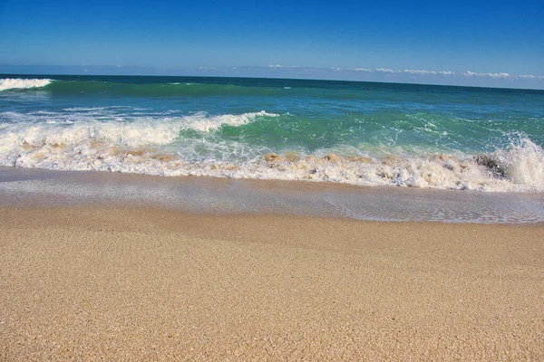 Sebastian Inlet Eyalet Parkı Florida 'daki İspanyol Evi' nde terk edilmiş plajlar.