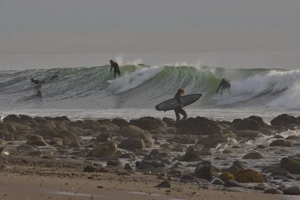 Surf Onde Invernali Punto Rincon California — Foto Stock