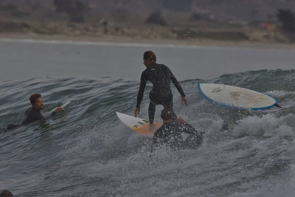 Surfen Rincon Punt Californië — Stockfoto