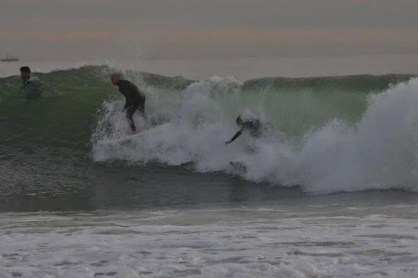 Gelombang Besar Titik Rincon California — Stok Foto